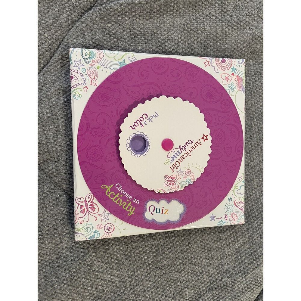 American Girl Truly Me Pick a Color Choose an Activity Wheel Card Box Game